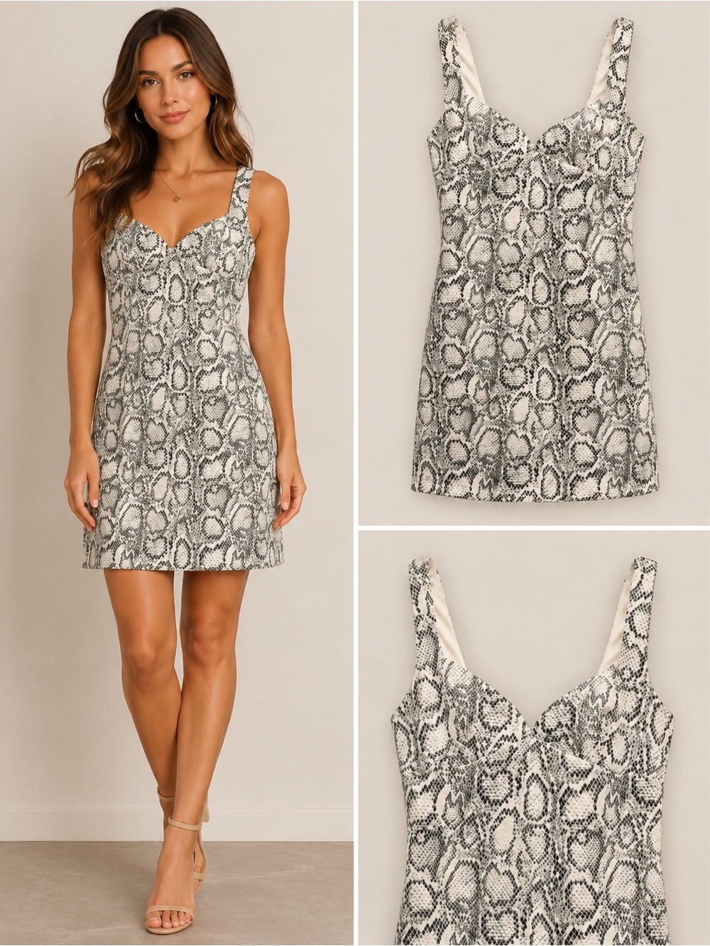 Zara-Animal Print Mini Dress-Size Small-NWT - Picture 1 of 9